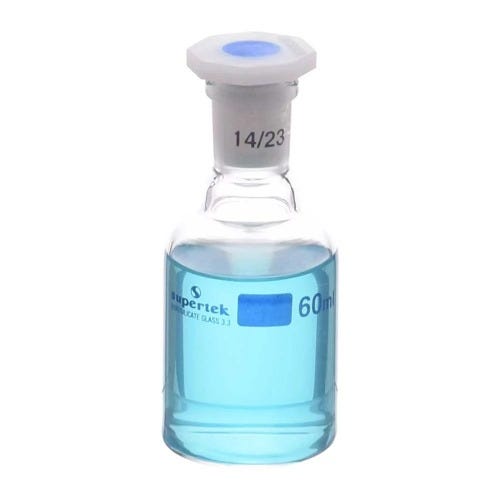  [유리초자] 투명 세구 시약병 & PP 스토퍼 Reagent Clear Bottle, Narrow Mouth & PP Stopper