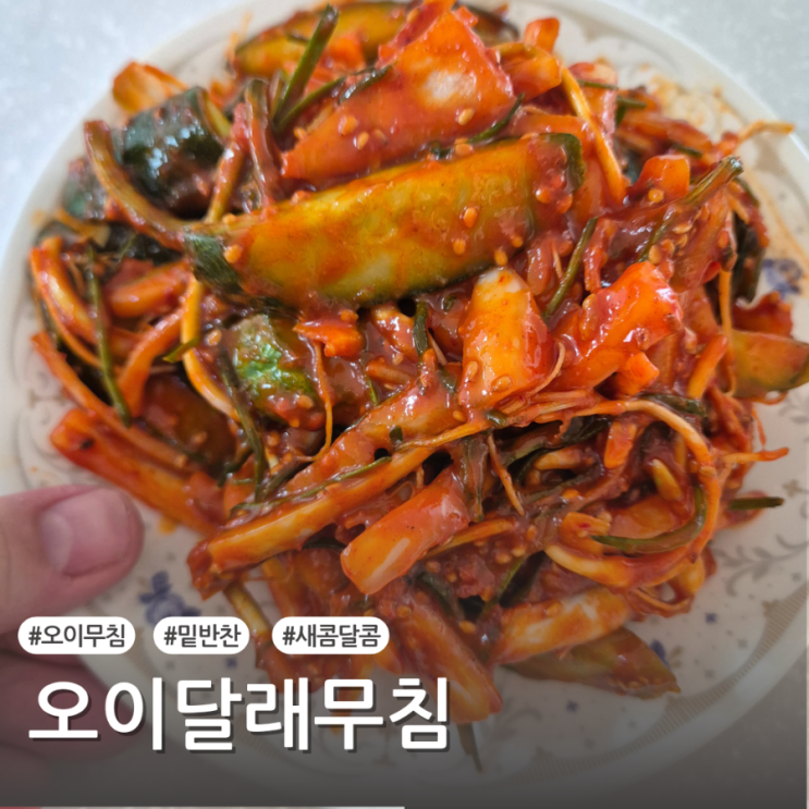  [레시피] 오이달래무침 만드는법 오이무침 레시피