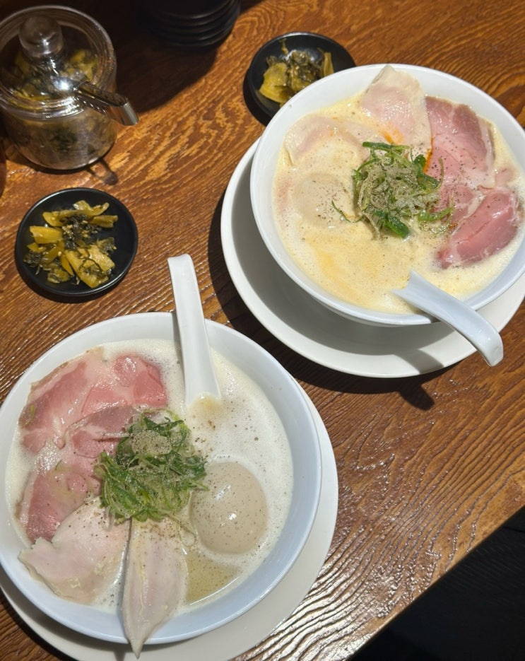  광주 라멘 맛집 수완지구 쿠로시로 (닭육수)