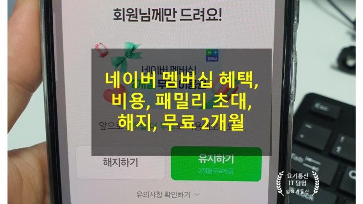  네이버 멤버십 혜택, 비용, 패밀리 초대, 해지, 무료 2달의 모든 것!