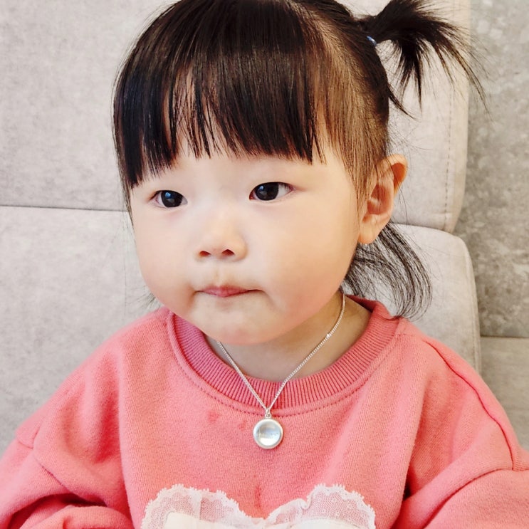  16개월아기 알러지없는 미아방지목걸이 오비떼주얼리