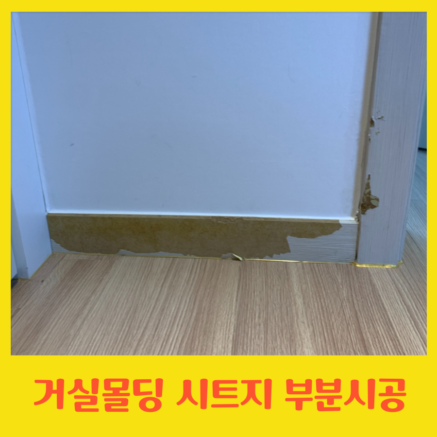 거실몰딩 시트지 부분시공 가능한 곳