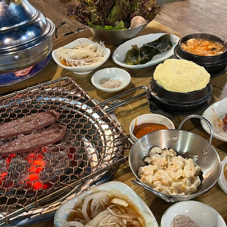 건대 소고기 맛집 참숯벽돌집 @부채살, 꽃갈비살, 진갈비살