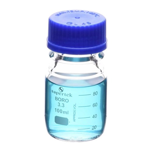  [유리초자] 투명 메디아병 Reagent Clear Bottle, Screw Cap