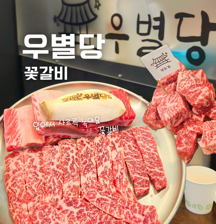  청주 지웰시티 근처 복대동 소고기 맛집 우별당 꽃갈비 후기