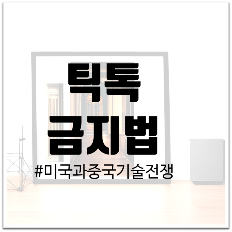  "틱톡 금지법 : 미국과 중국 사이의 기술 전쟁"