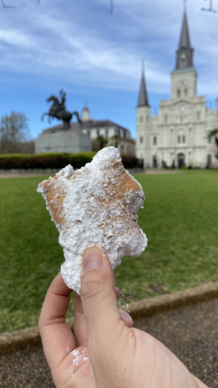  [New Orleans] 카페드몽 본점, 카페 드몽 로고 스토어. 뉴올리언스 여행에서 꼭 먹어야하는 맛집! Cafe Du Monde