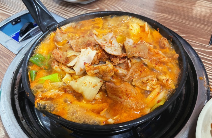  김천 맛집 가성비 좋은 돼지부속전골 곱창전골 율곡선상곱창