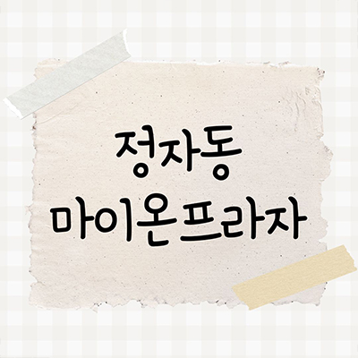  정자동 마이온프라자 상가 북수원 효자문사거리 상업시설 호실별 분양가 홍보관