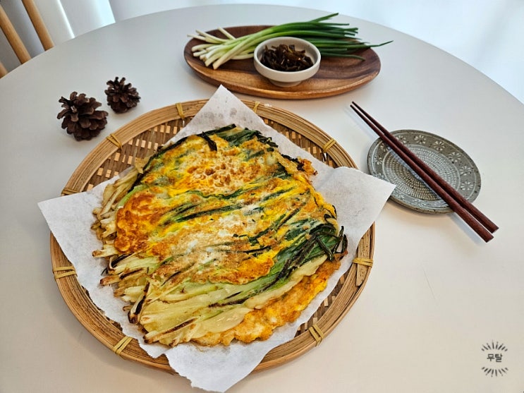 파전만들기 파전 맛있게 만드는 법 손대지 않고 반죽 만드는 레시피