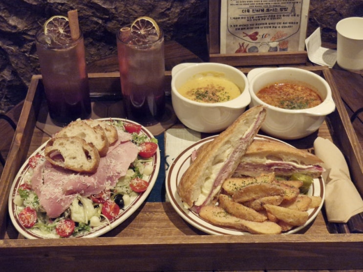  부산 광안리 맛집 잠봉뵈르가 맛있는 불란서그로서리 프랑스 감성 동굴 브런치카페 방문후기