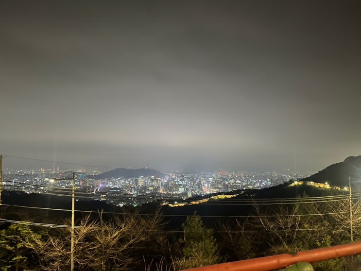  서울 야경 북악스카이웨이 북악팔각정 드라이브 코스