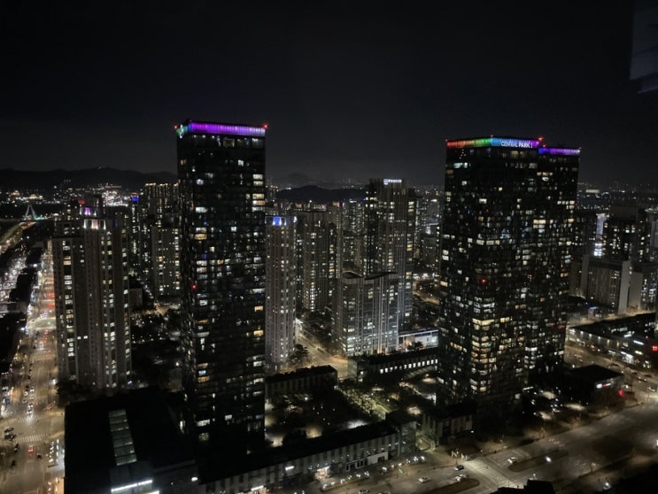 인천 송도 센트럴파크 야경이 한눈에 보이는 G타워