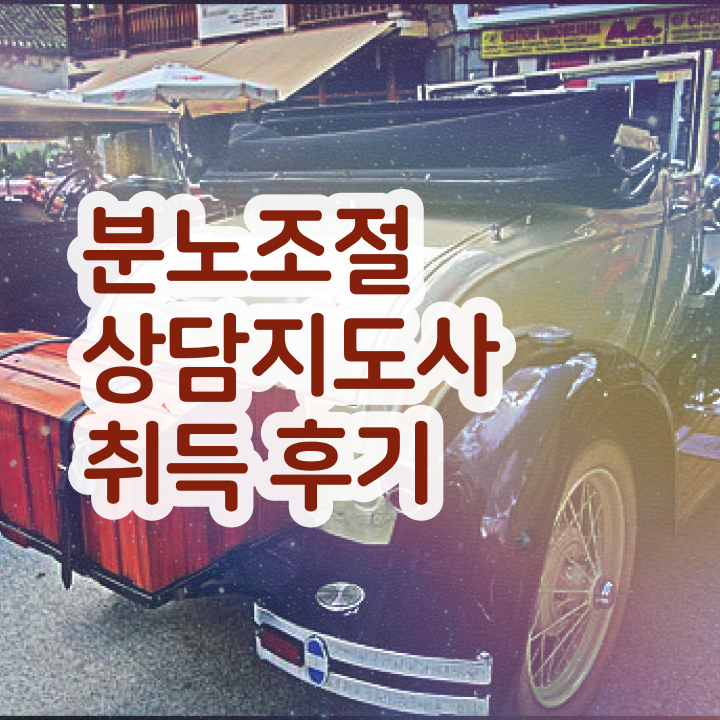  분노 조절장애방법 , 분노조절상담지도사 자격증 일자리, 전망 핵심 정보