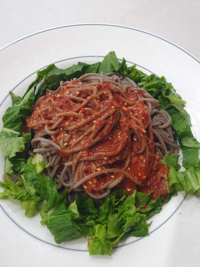 족발 막국수 만들기 비빔 막국수 레시피