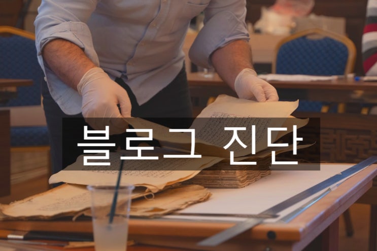 오랜만에 해본 나의 블로그 진단