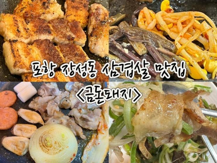  포항 장성동 가성비 좋은 삼겹살 맛집 : 금돈돼지