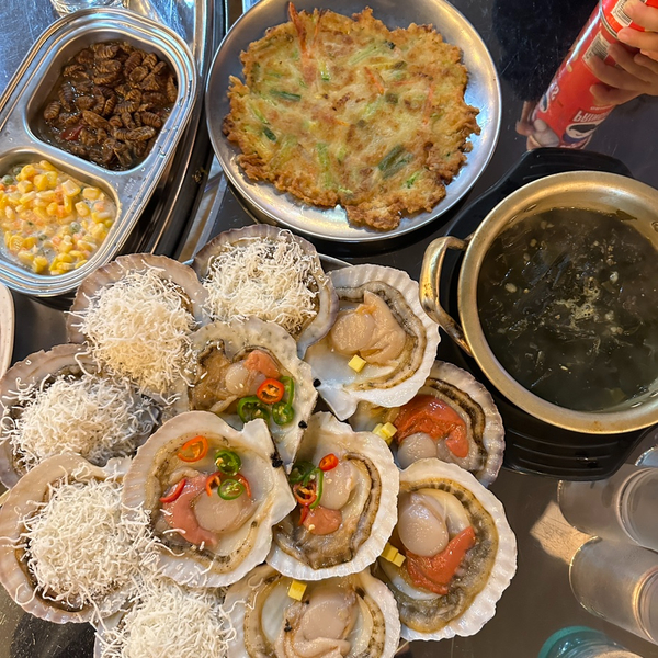  전주 평화동 조개구이 낙지탕탕이 해물라면 맛집 대왕먹깨비