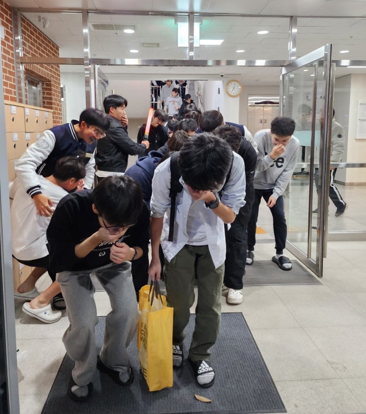  포항남부소방서, 경북과학고 기숙사 야간 화재대피훈련 실시
