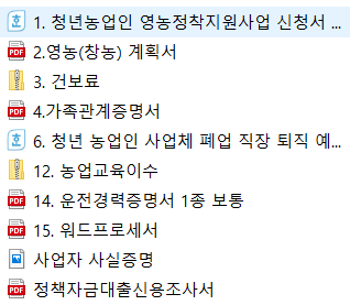  2024청년농업인영농정착지원사업(청창농) 지원서류 신청방법