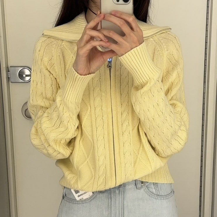  에잇세컨즈 집업 가디건 연청 바지 봄신상 위시리스트