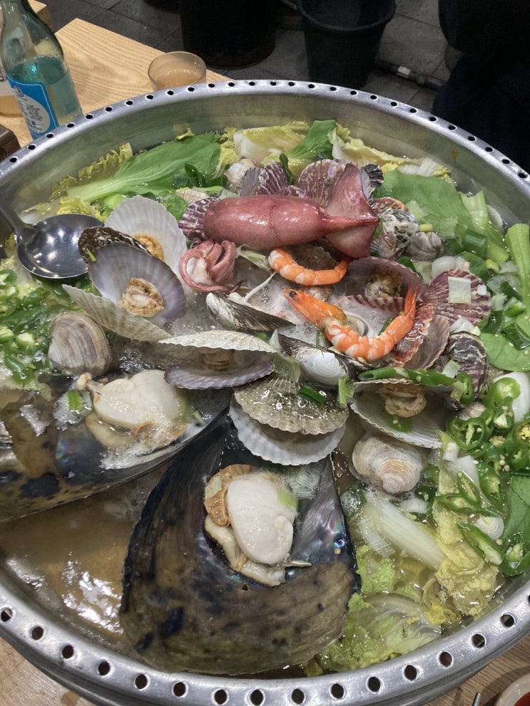  인덕원 맛집 신선한 조개 원탑 숙이네 조개전골