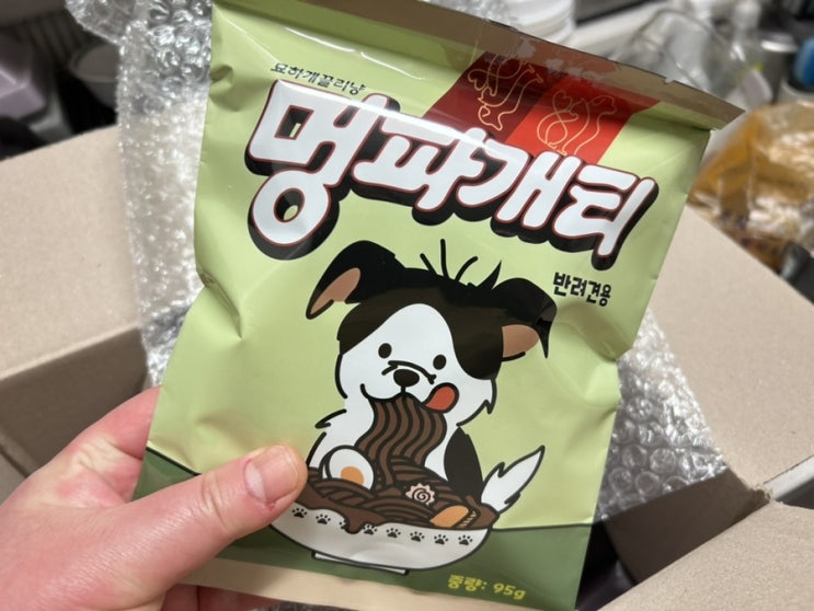  강아지 라면 멍파개티 짜장면 내돈내산 기호성은?