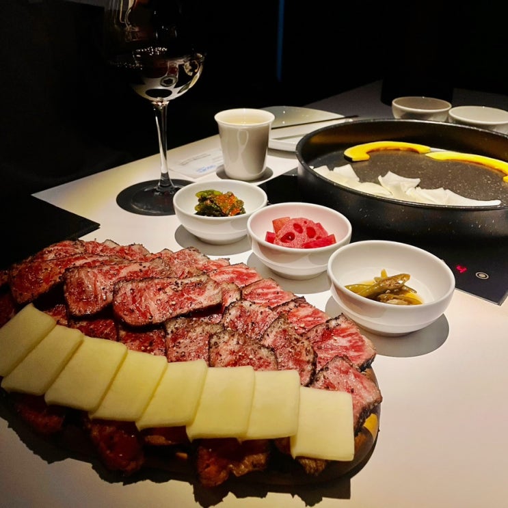  건대 회식 화양동 소고기 맛집 모다미육:) 모임 분위기 좋은 식당(콜키지 프리)