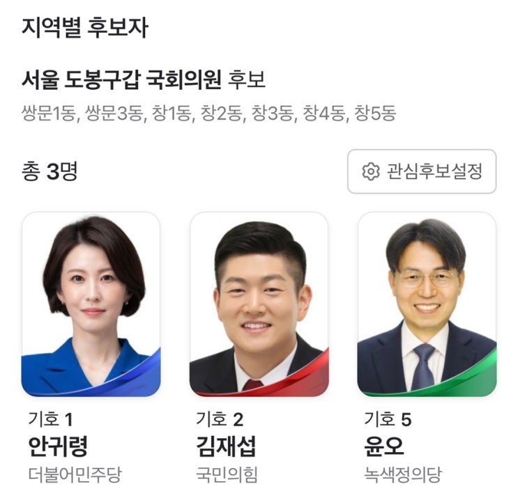  22대 총선 정당별 기호, 비례대표 기호
