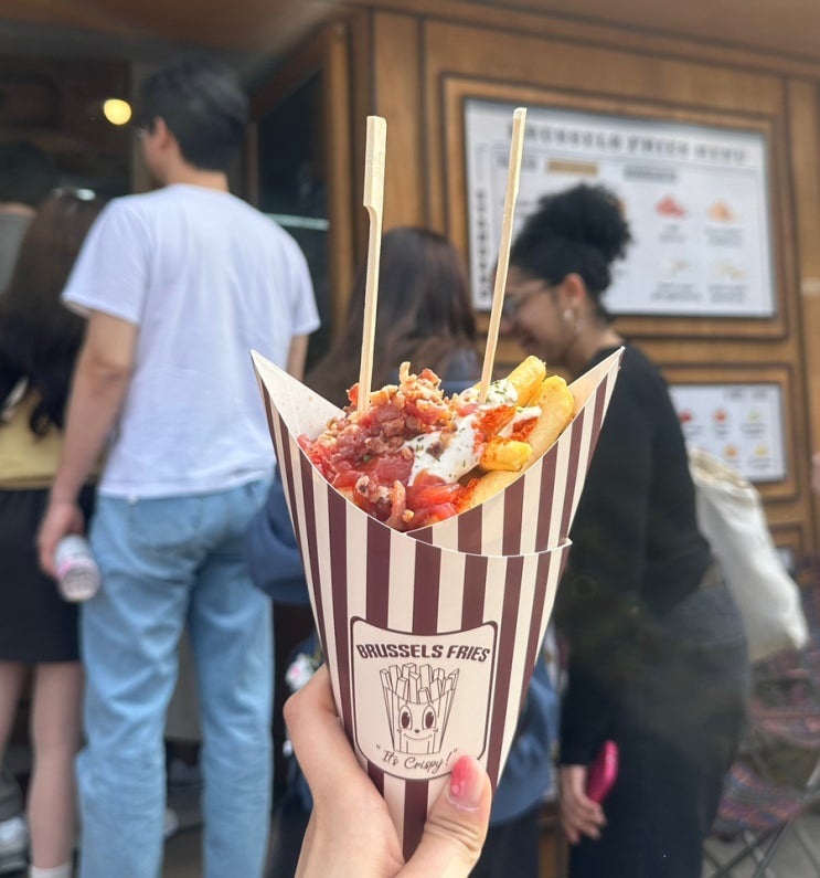  [행궁/맛집] 브뤼셀 프라이 행궁동 행리단길 신상 맛집 감자튀김 웨이팅 수원 벚꽃 +내돈내산!