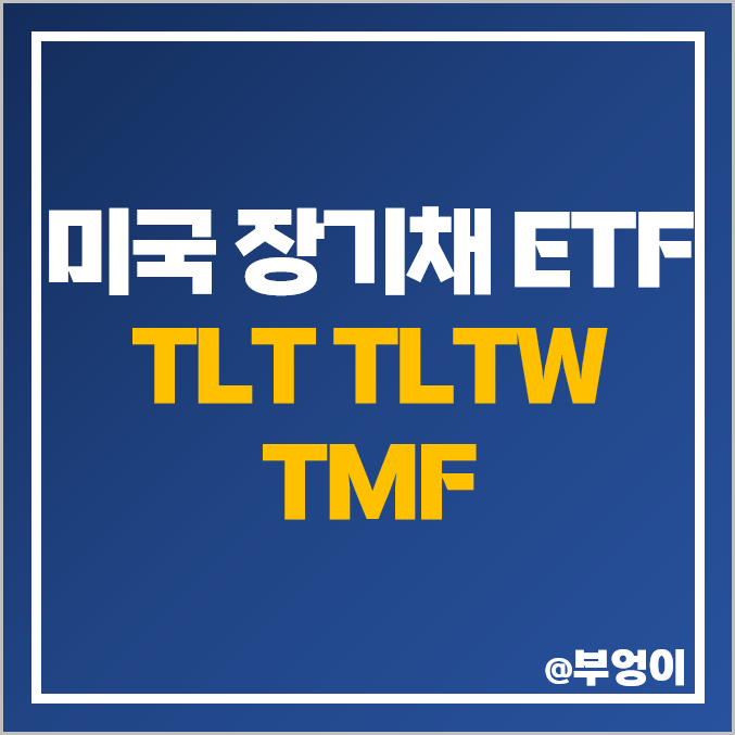 채권 투자 방법 미국 장기채 ETF TLT TLTW TMF 주가 배당