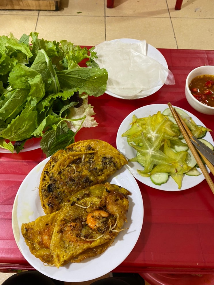  베트남 하이퐁 신서유기 반쎄오 맛집 Bánh xeo 반세오 추천