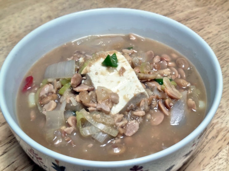  두부청국장맛있게끓이는법 매콤한 맛으로 끓이기