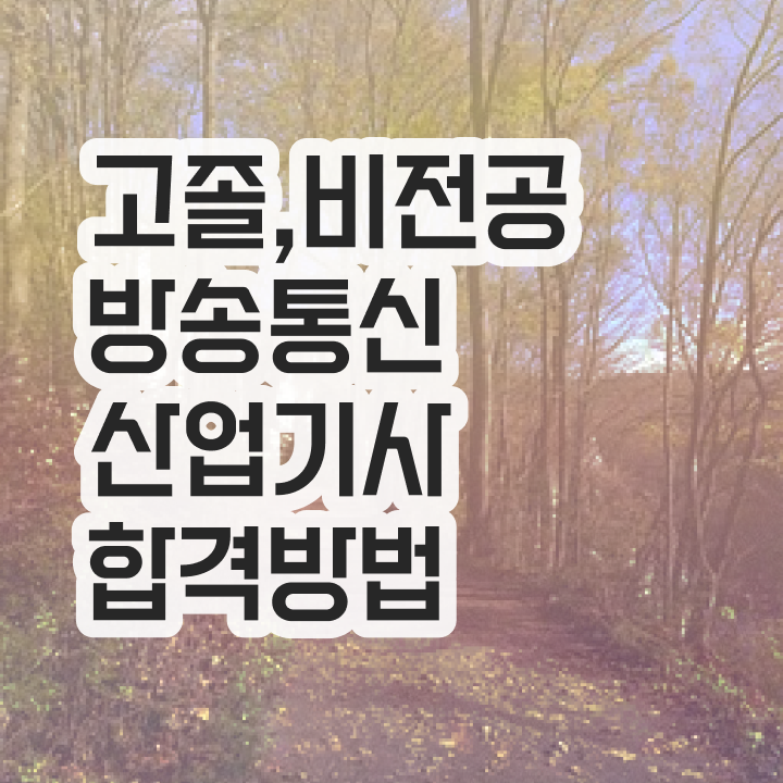  방송통신산업기사 전망 방송통신산업기사 자격증 취득 확인해봤나요