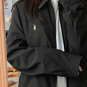 폴로 랄프로렌 : 바이스윙 윈드브레이커 블랙 라지 Black L 여자 착샷 후기