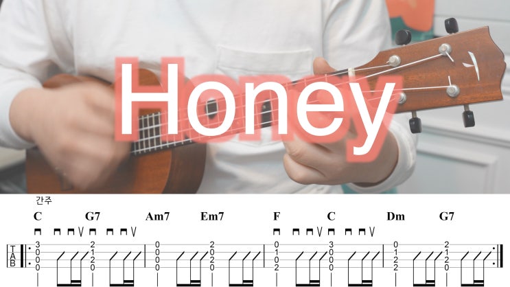  깊은 감정의 울림, 김장훈 - Honey 우쿨렐레 악보 가이드