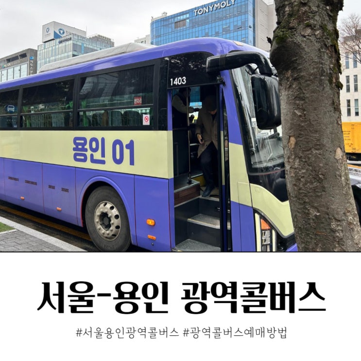 서울 용인 광역콜버스 예약 방법