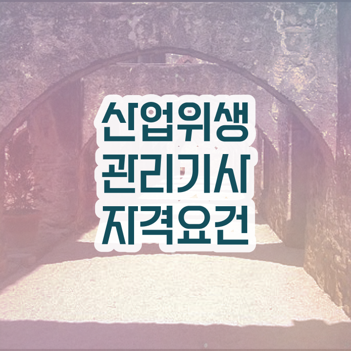  산업위생관리기사 하는일 산업위생관리기사 자격증 취득 6개월만에