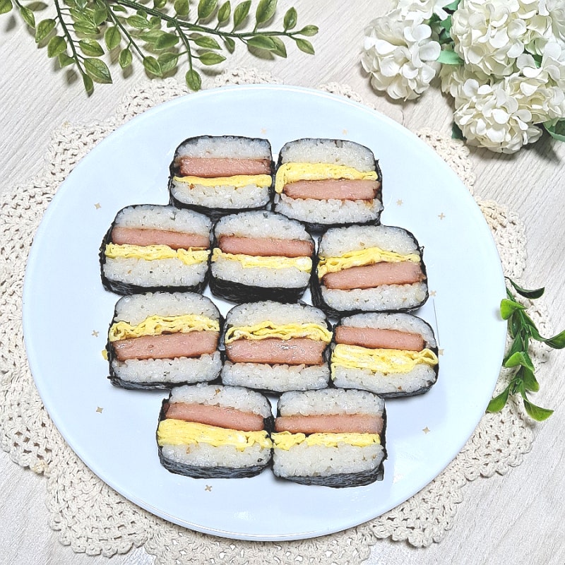 스모크햄 요리 하와이안 무스비 김밥 만드는 법 벽돌햄 사각햄 주먹밥 레시피