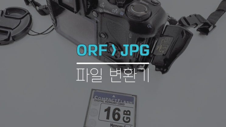 카메라 orf, jpg, png, gif  파일 변환 프로그램