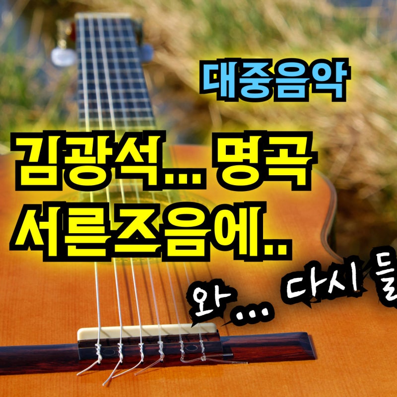 김광석 서른 즈음에 - 가사와 해석, 그리고 악보 ( 1시간 버전 영상 포함 )