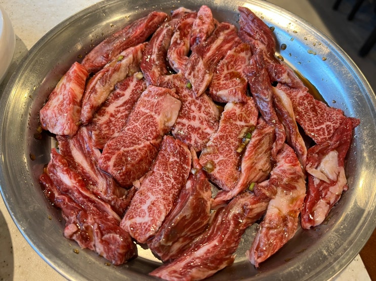  [서울 강남] 콜키지 프리와 더불어 맛있는 소갈빗살을 먹으려면 용산역 고기집 미우미가