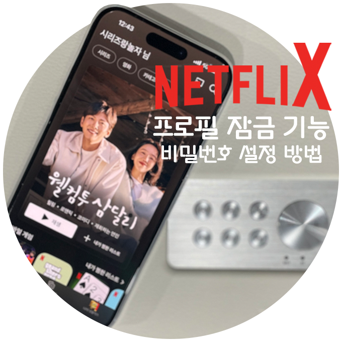  넷플릭스 프로필 잠금 기능으로 비밀번호 설정하기