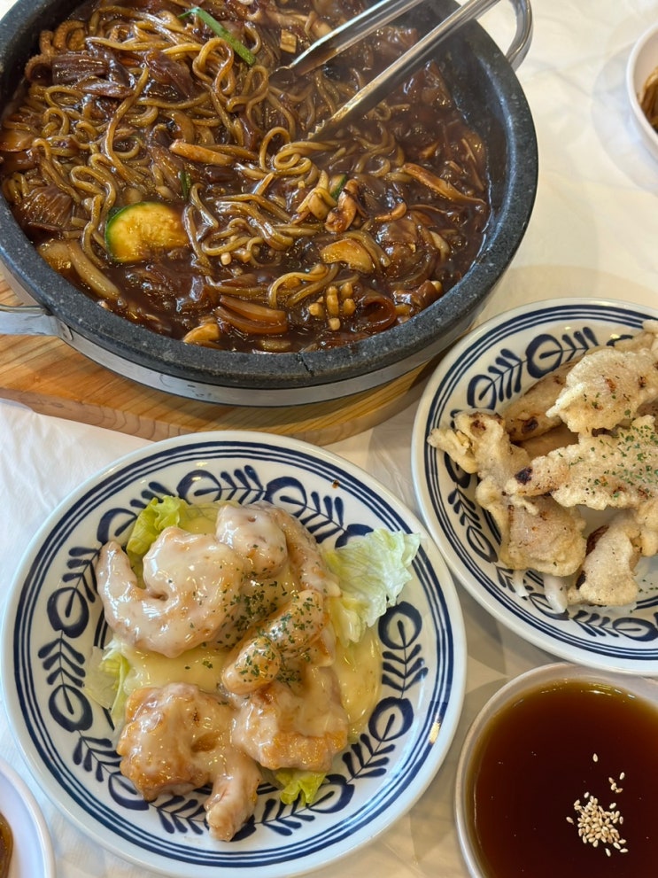  속초 조양동 돌짜장 크림새우 맛집 만카오