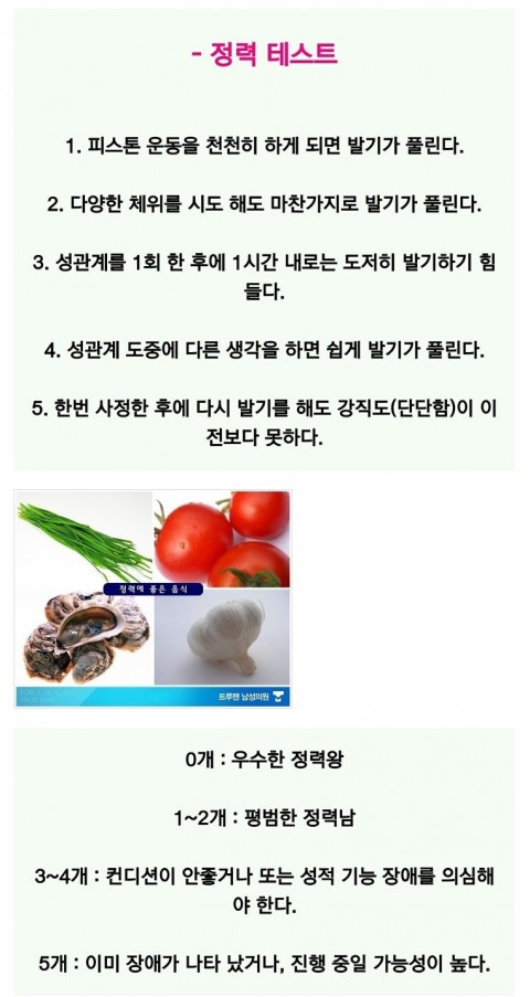  정력 테스트