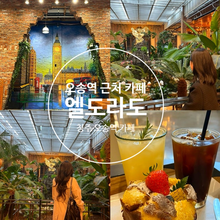  오송역 근처 카페 엘도라도 주차 영업시간, 청주 오송역 대형카페