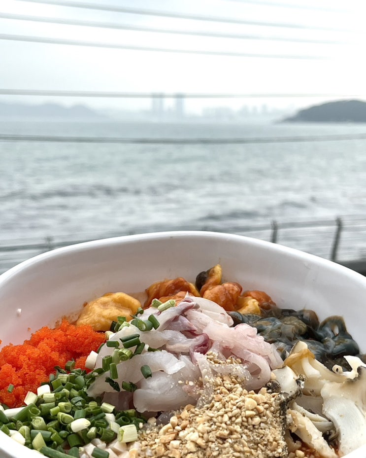  해운대 오션뷰 횟집 ‘해운마루’ 미포 블루라인파크 물회 맛집