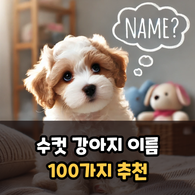  수컷 강아지이름 추천 100가지