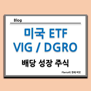  미국 배당 성장 주식 ETF : VIG DGRO