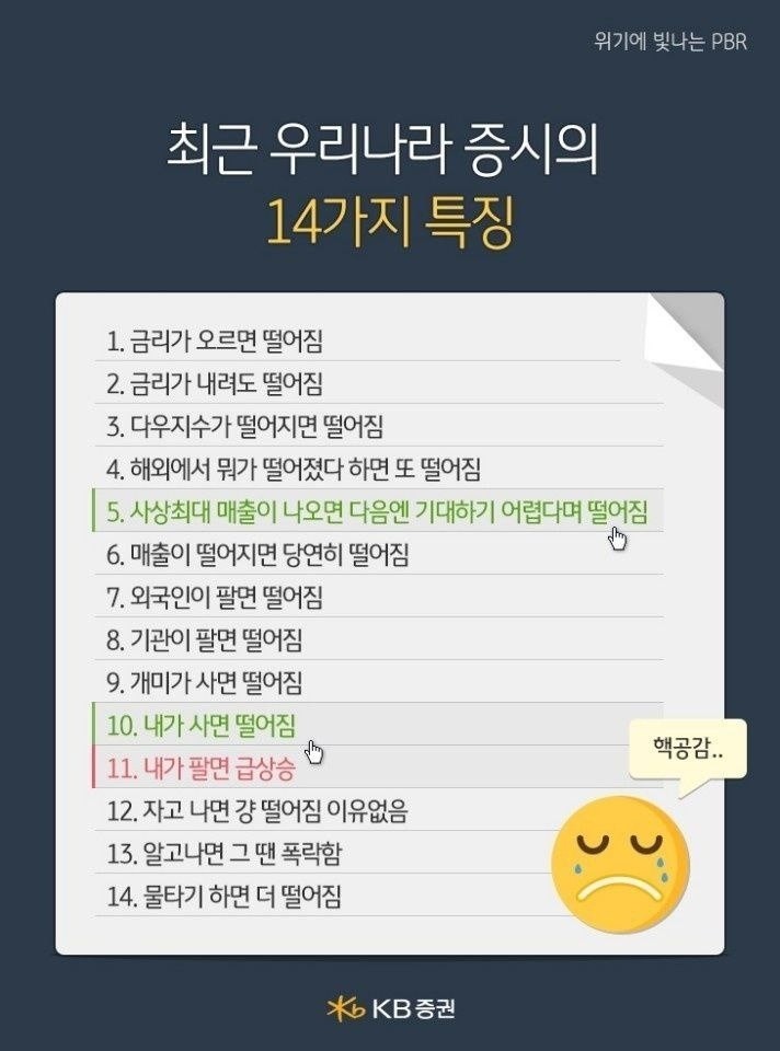  우리나라 증시의 14가지 특징